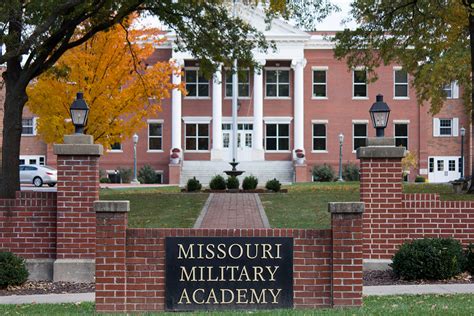 Missouri military academy - Founded in 1889, Missouri Military Academy is an accredited non-profit independent private school. MMA offers both boarding and day school options for boys, grades 7-12, as well as a variety of summer camps. Missouri Military Academy is located in the Midwest on 288 acres in Mexico, Missouri, approximately 2 hours from St. Louis and 2.5 hours ...